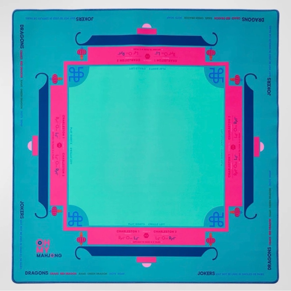 Colorful Mahjong mat
